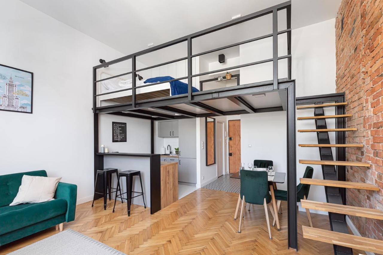 Stylowe Studio Z Antresola Warszawa Kültér fotó